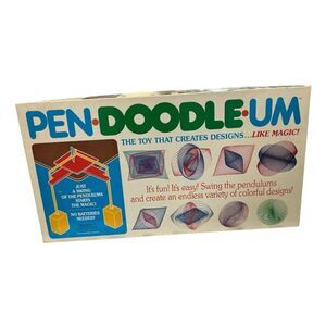 Vintage 1986 Pen-Doodle-Um Dee-Bee Toy  Pendulum Drawing Art Set
